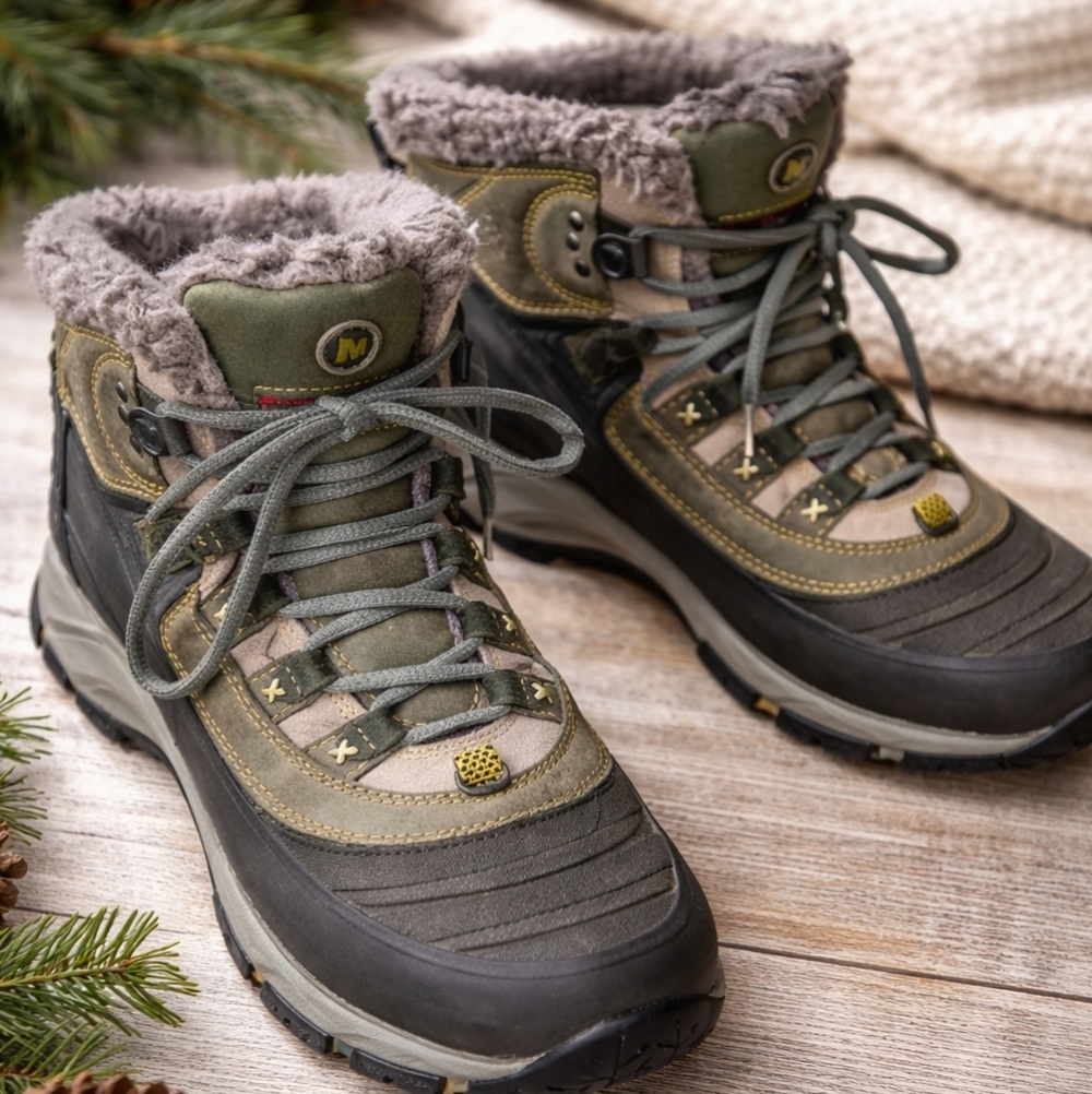 Merrell Continuum Ortholite Air Cushion Serpa Trim Boots Sz 8